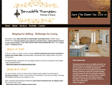 Tablet Screenshot of bernadettethompsonstaging.com
